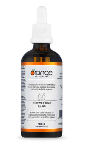 Orange Naturals Bedwetting for kids tincture bottle