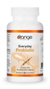 Orange Naturals everyday probiotic bottle