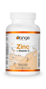 Orange Naturals Zinc + Vitamin C bottle