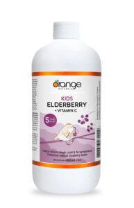 Orange Naturals Kids Elderberry Vitamin C liquid bottle