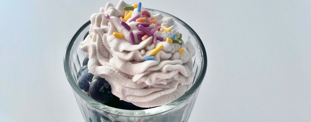 Probiotic whipped cream