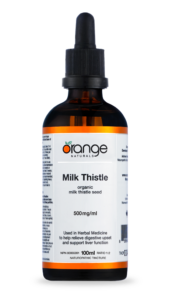 Orange Naturals Milk Thistle tincture bottle