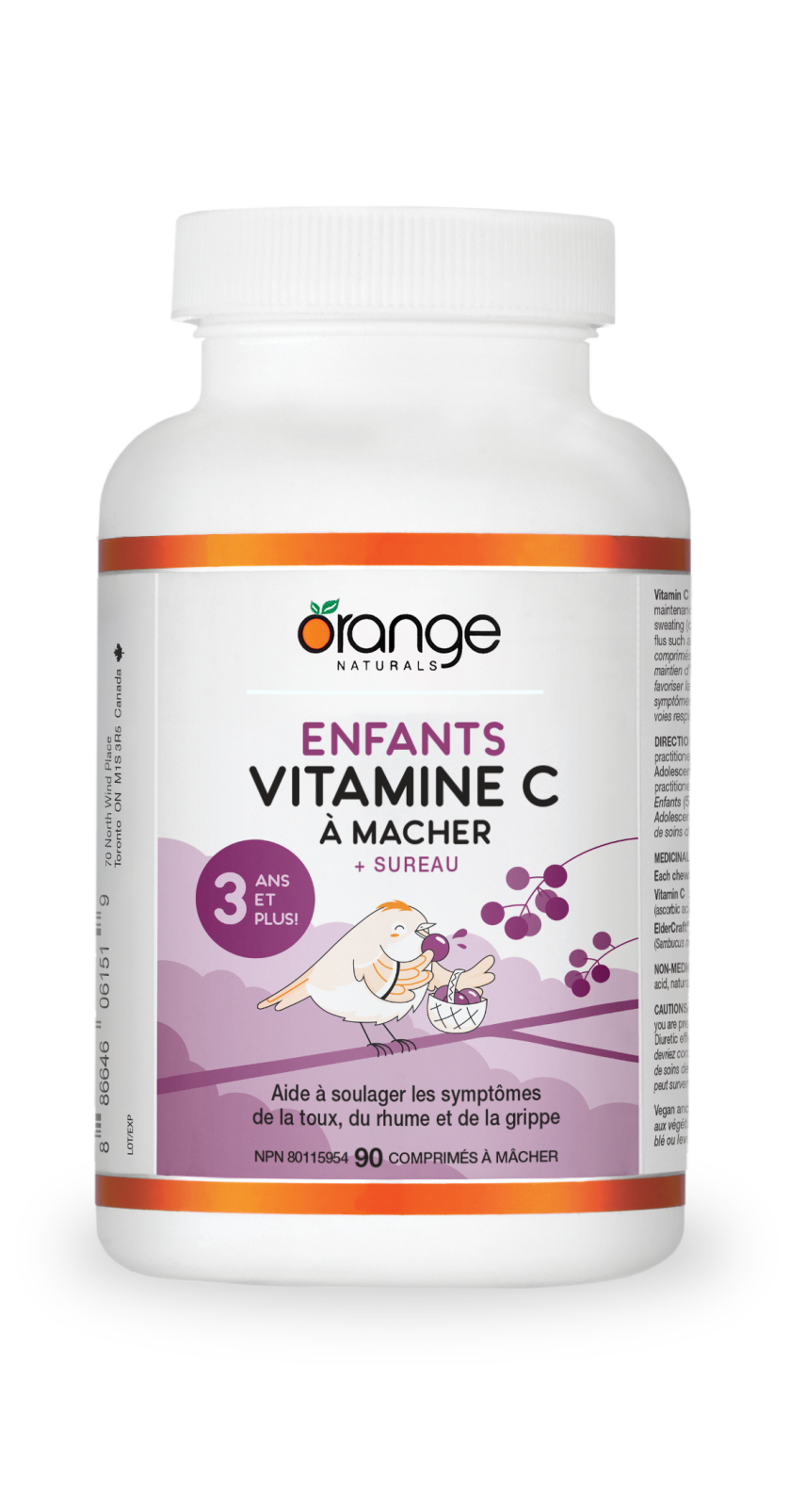 Enfants Vitamine C à mâcher + Sureau