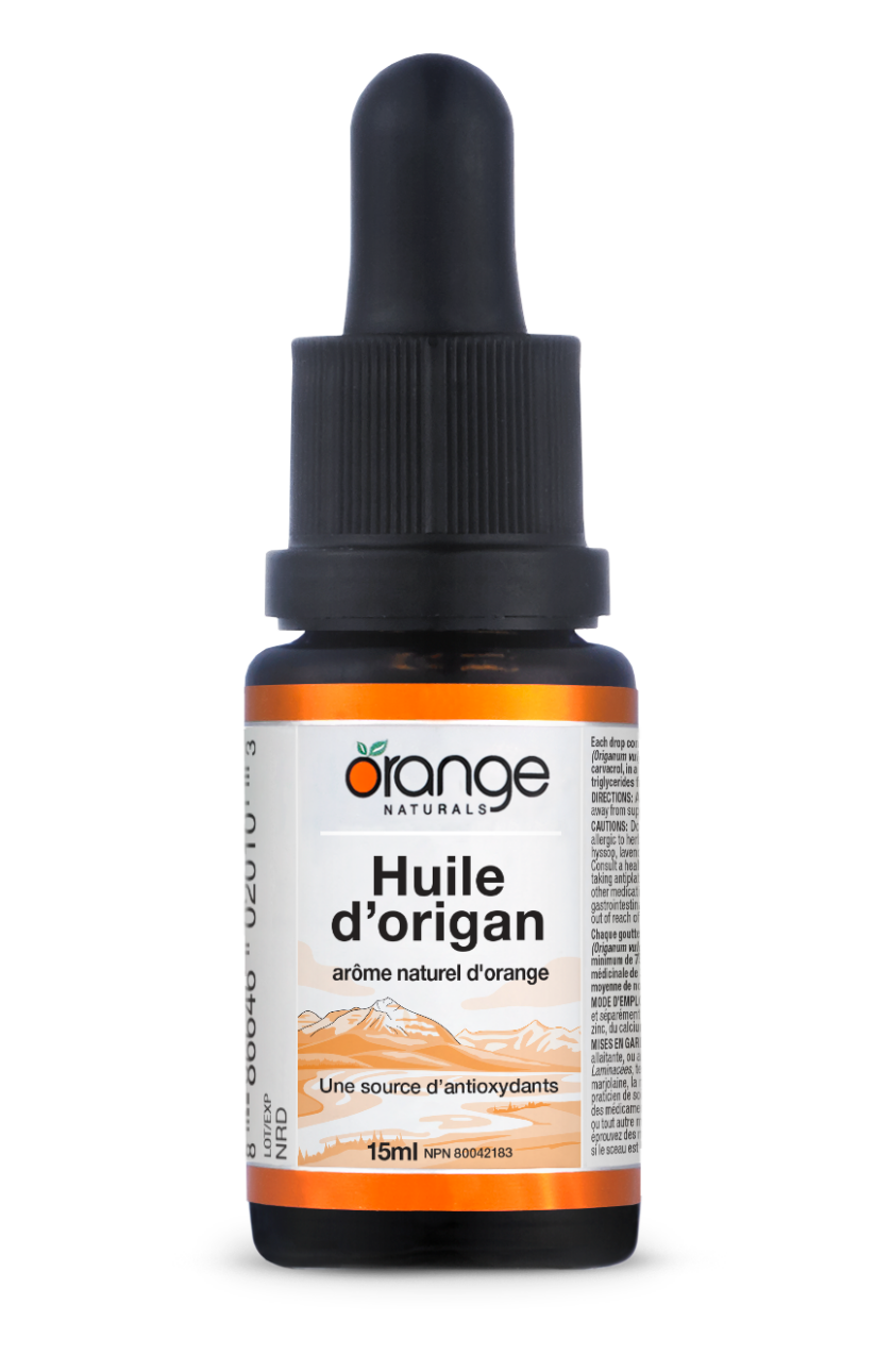 Huile d’origan avec 75% de carvacrol (orange) TCM