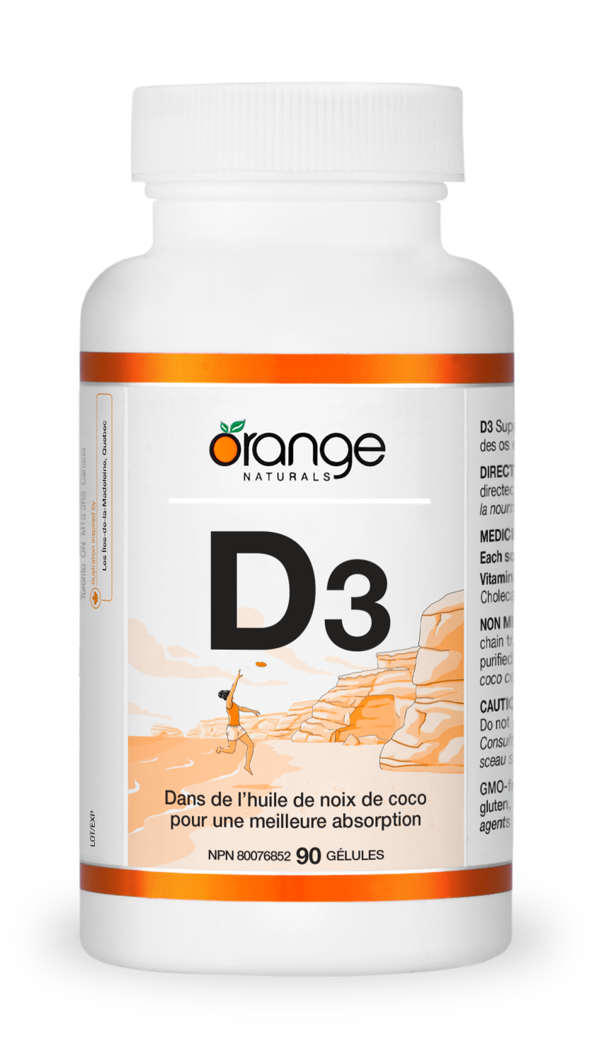 D3 gélules - huile de noix de coco biologique