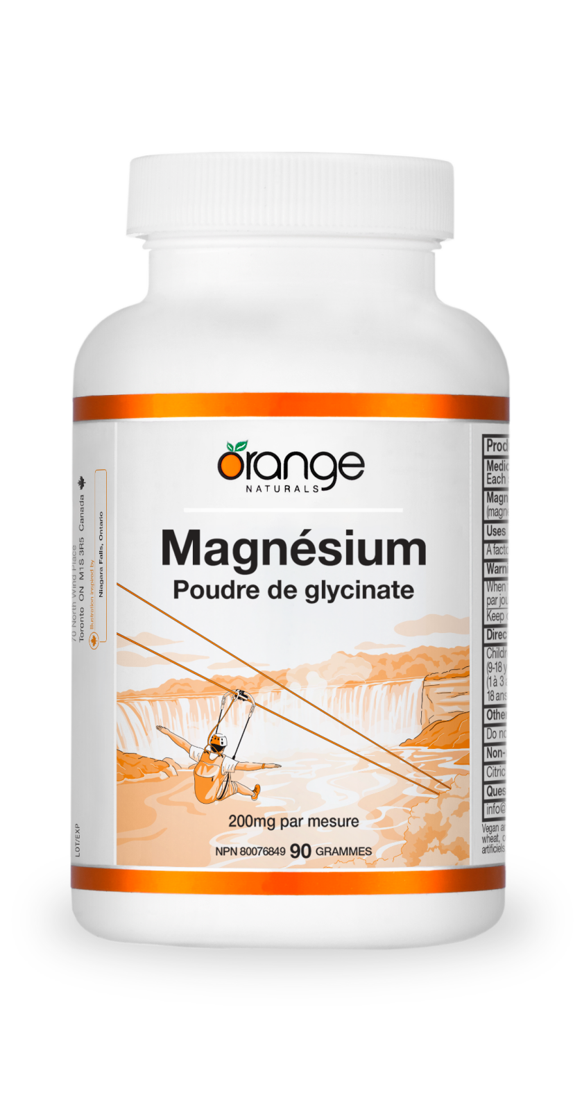 Poudre de glycinate magnésium 200mg