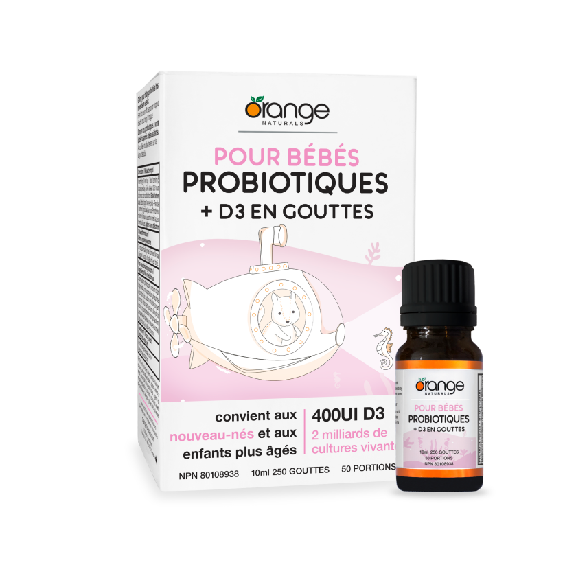 Pour Bébés Probiotiques + D3 en gouttes