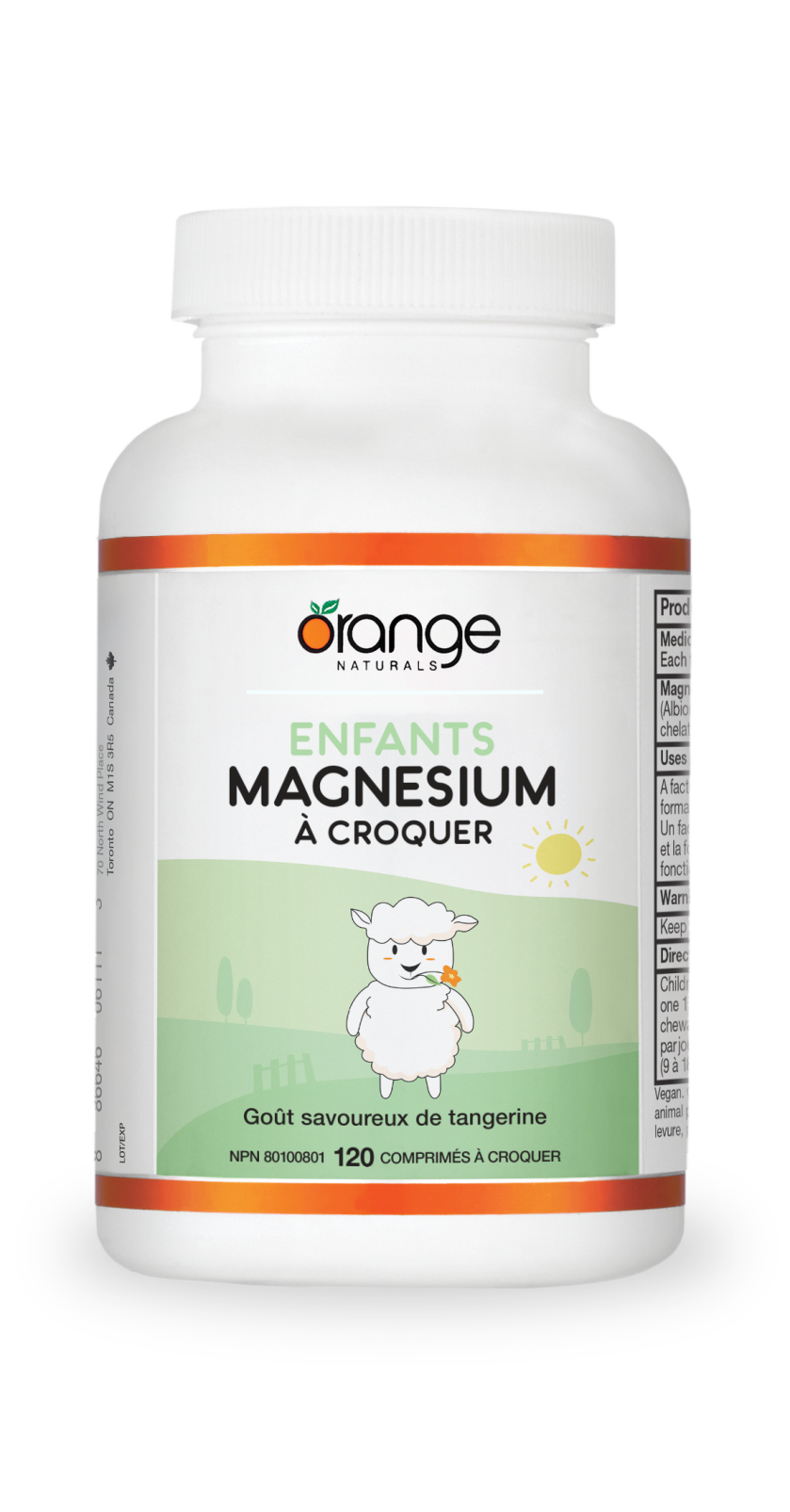 Enfants Magnésium comprimé à croquer 50mg - tangerine