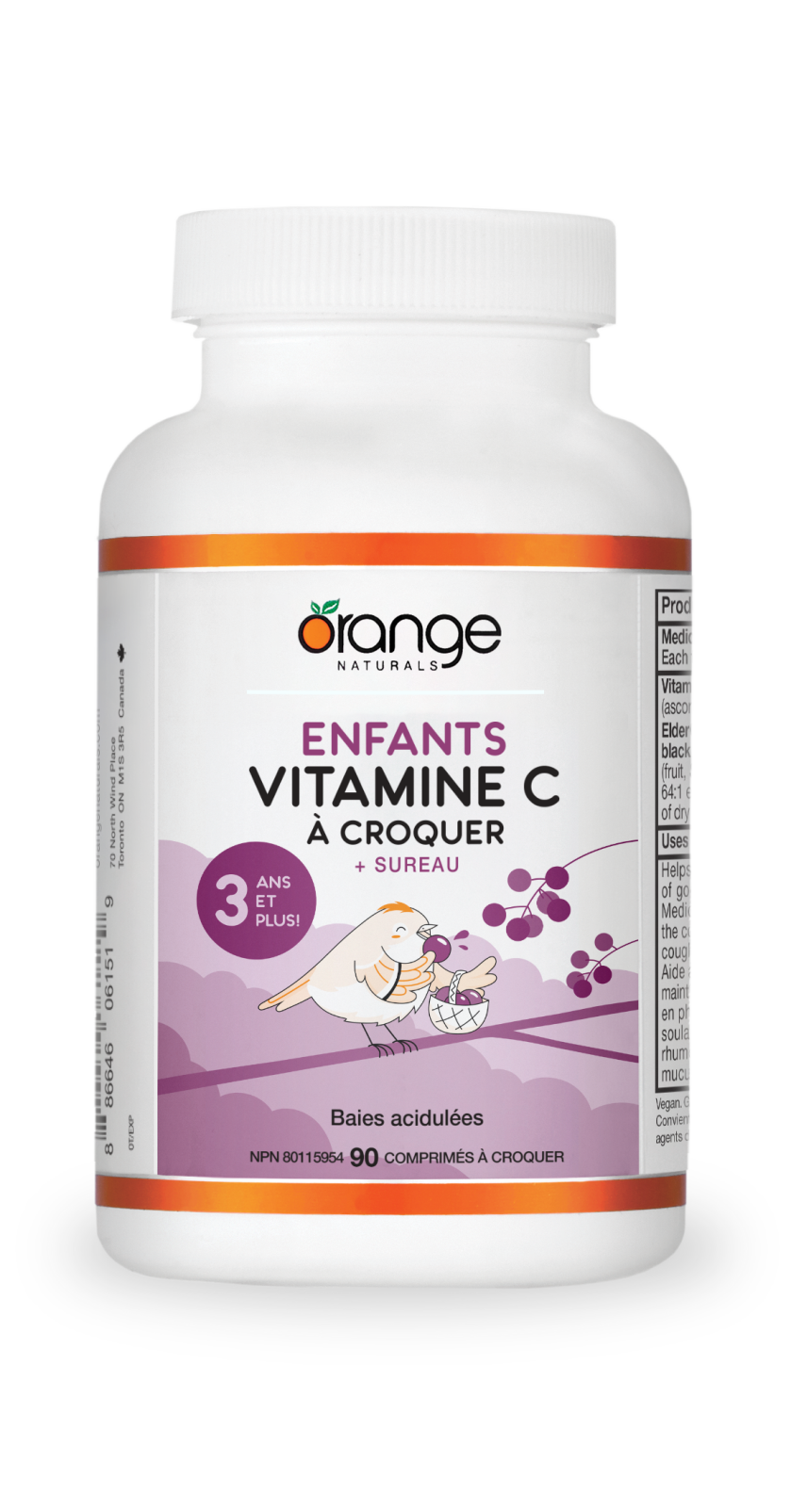 Enfants Vitamine C à croquer + Sureau