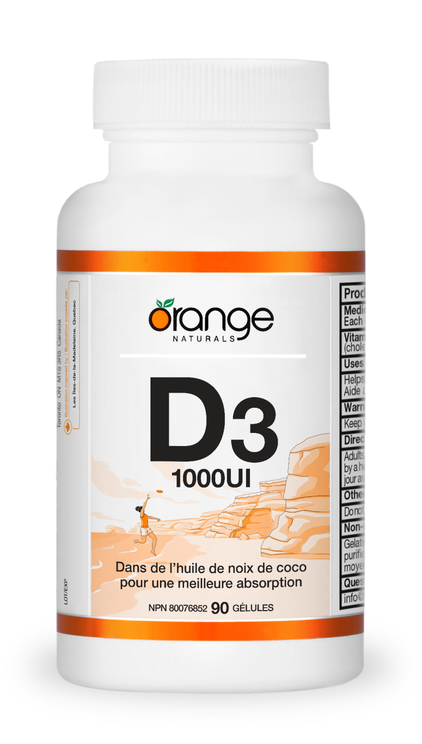 D3 gélules - huile de noix de coco biologique