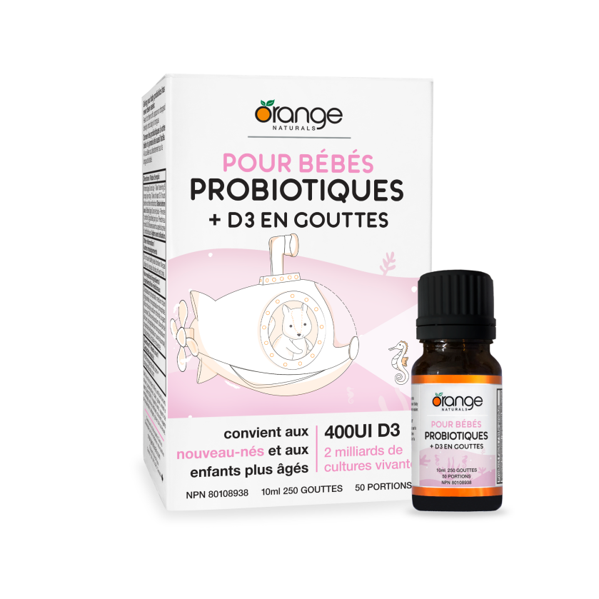 Pour Bébés Probiotiques + D3 en gouttes