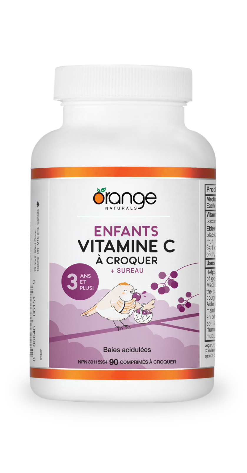 Enfants Vitamine C à croquer + Sureau